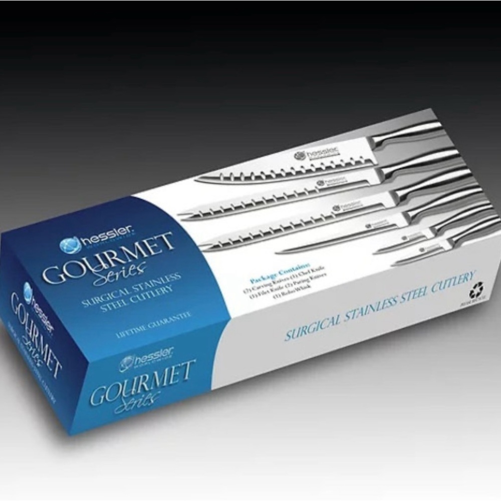 Gourmet Series Stainless Steel Knife Set